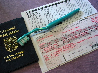 Liput,
passi ja hammasharja